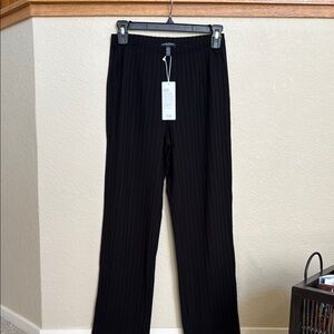 Eileen Fisher Black Ribbed Pants